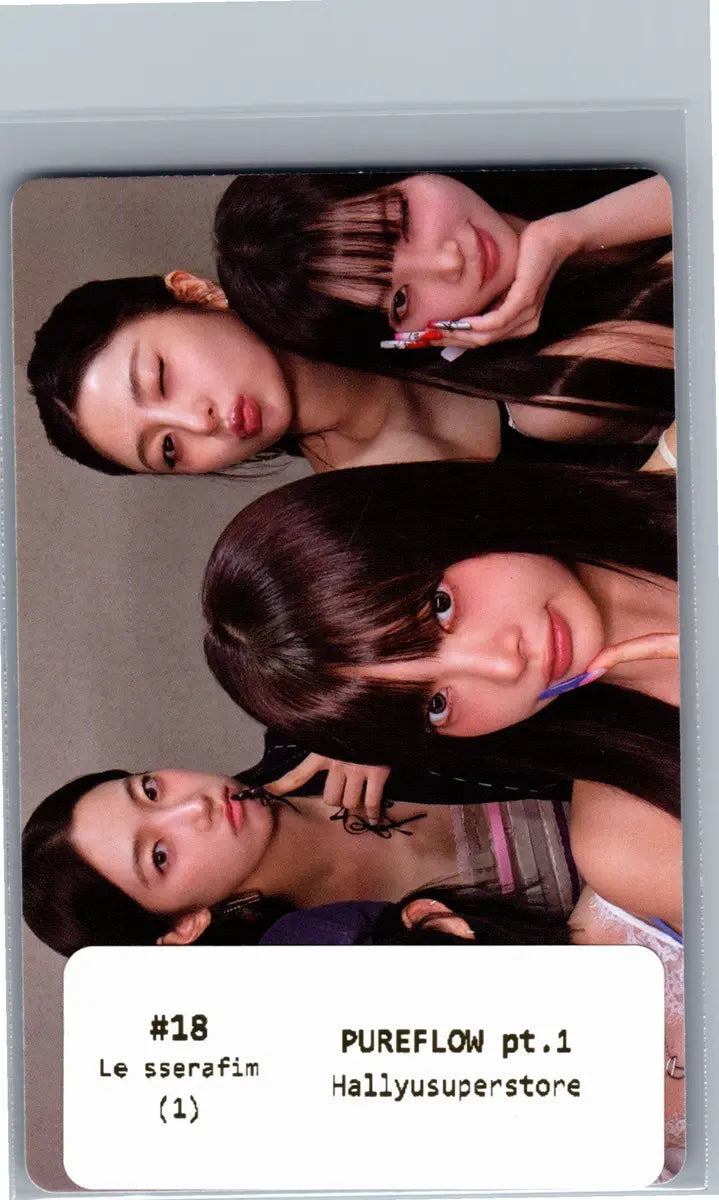 LE SSERAFIM "PUREFLOW" - Official Photocard (COMPACT Ver.) [26.06.08] (Restocked 6/16)