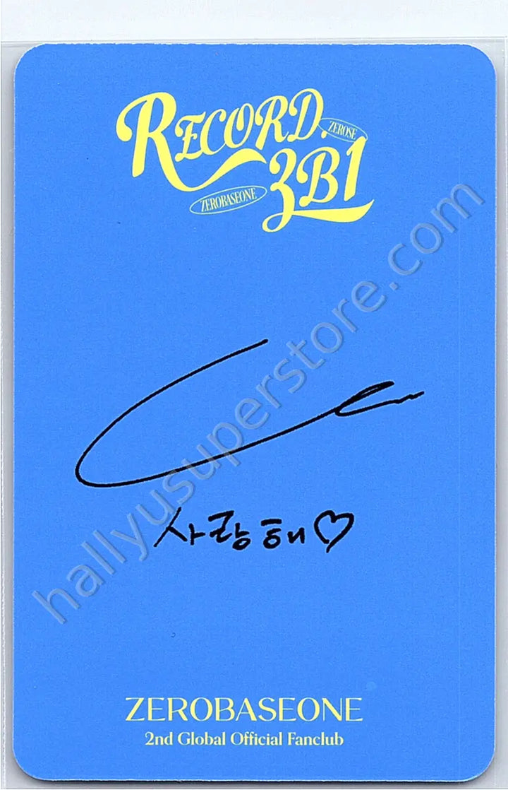 ZEROBASEONE - Jiwoong - 2nd Global Official Fanclub