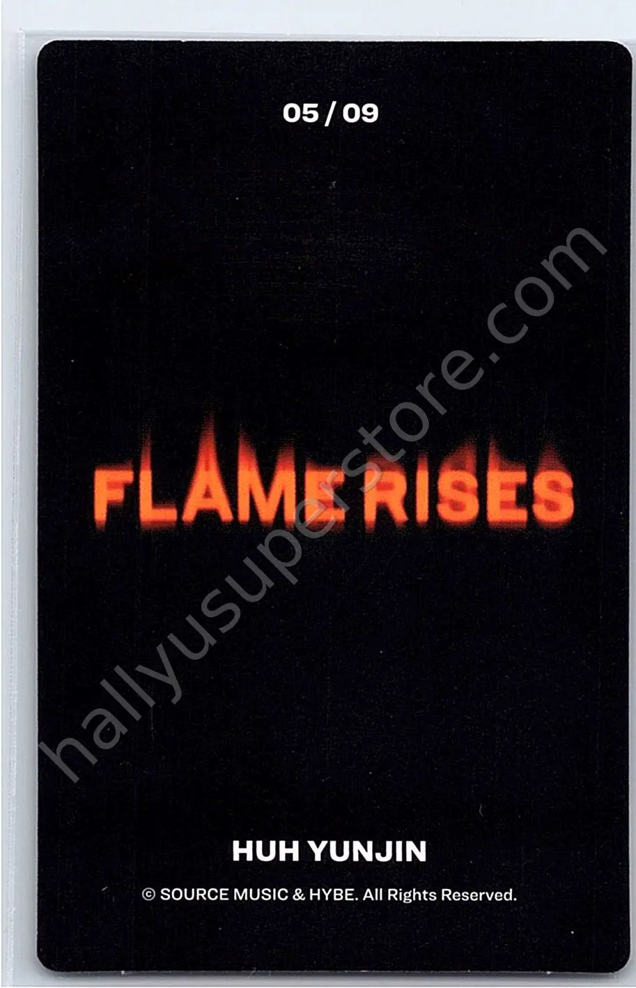 LE SSERAFIM - Huh Yunjin - LE SSERAFIM - Huh Yunjin - Flame Rises Tour (2023) Event mini photocard 5/9