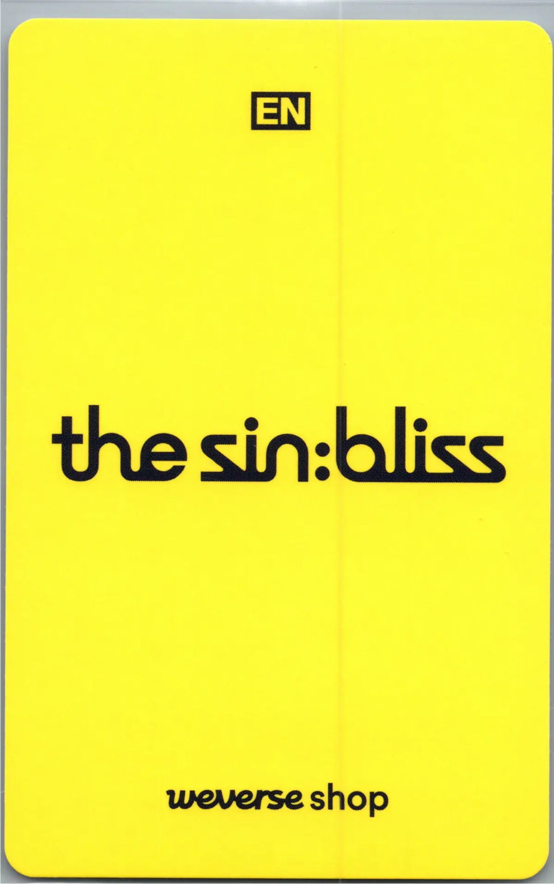 ENHYPEN "THE SIN : BLISS" - Weverse Shop Lucky Draw Event Photocard, Logo Door Hanger [26.08.21]