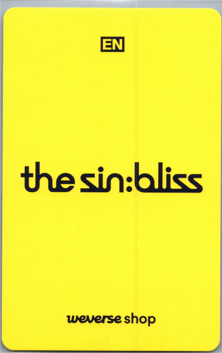 ENHYPEN "THE SIN : BLISS" - Weverse Shop Lucky Draw Event Photocard, Logo Door Hanger [26.08.21]