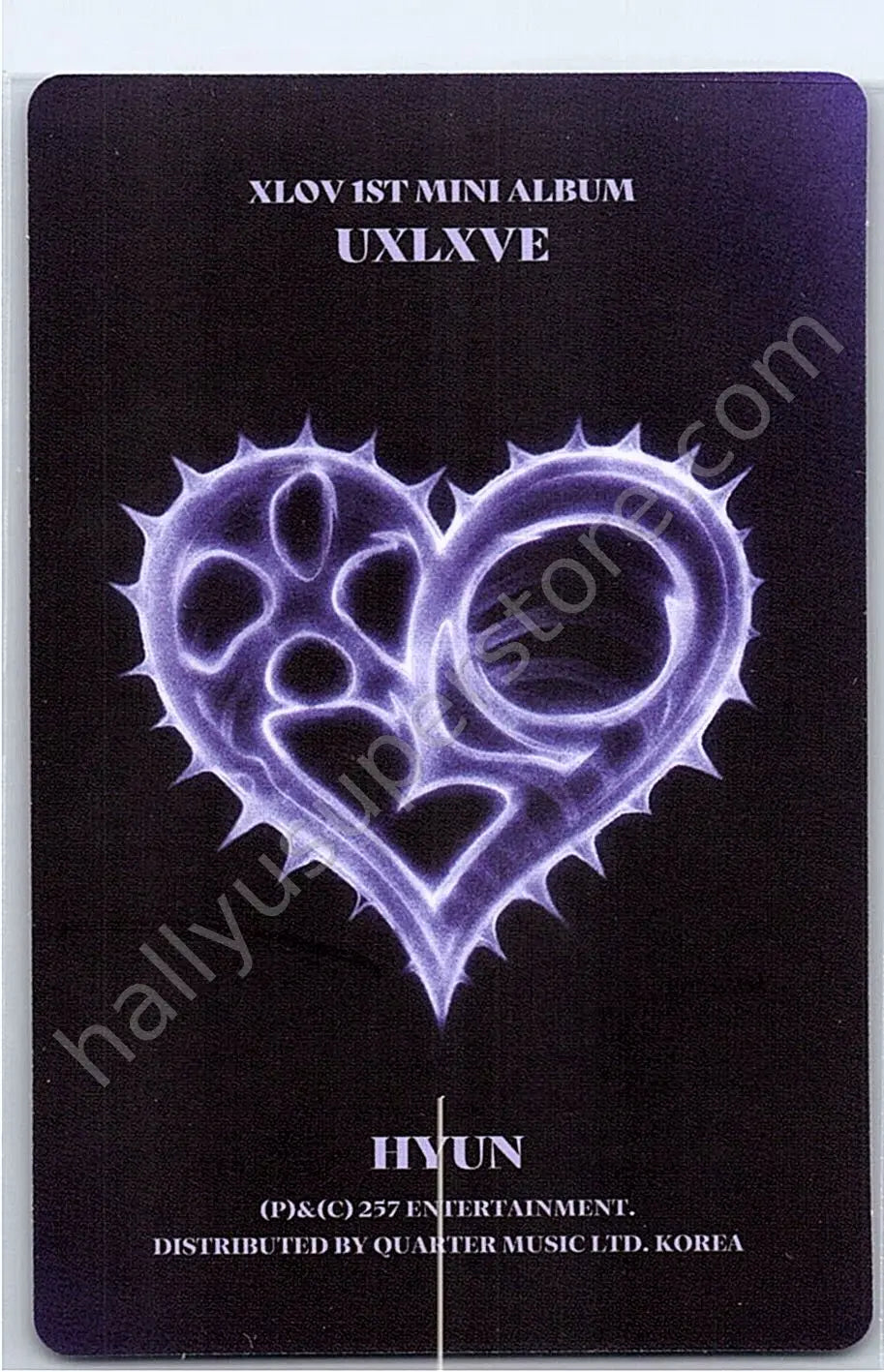 XLOV - Hyun - UXLXVE album photocard O version