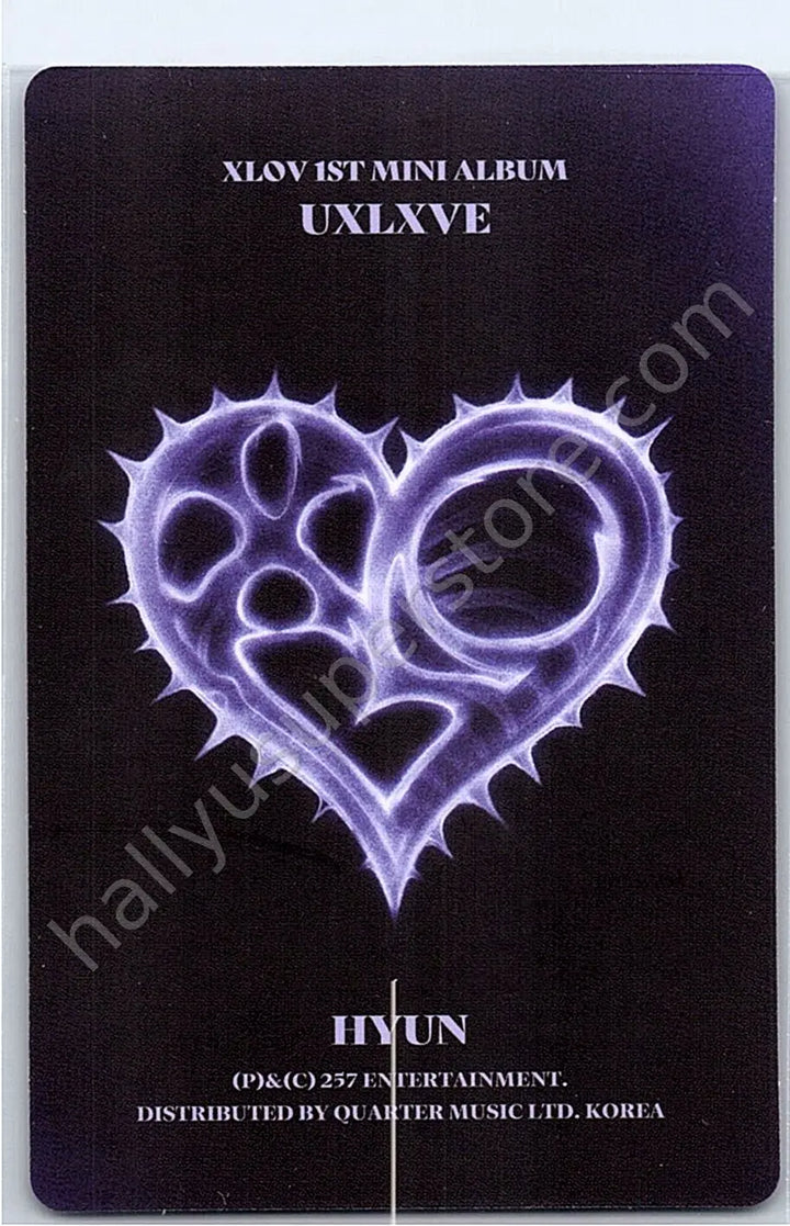 XLOV - Hyun - UXLXVE album photocard O version