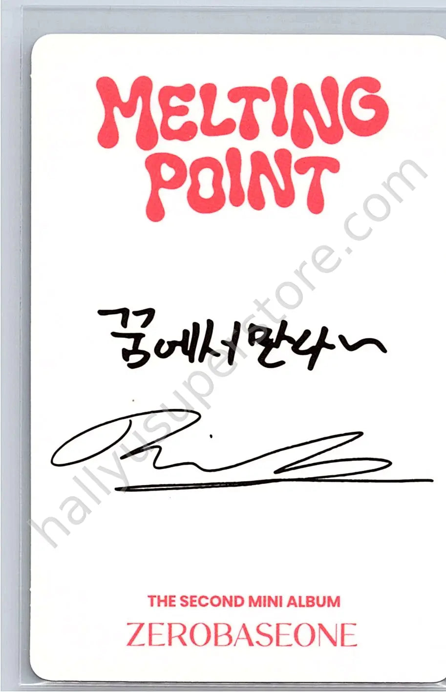 ZEROBASEONE - Ricky - Melting Point album photocard B version fairytale version
