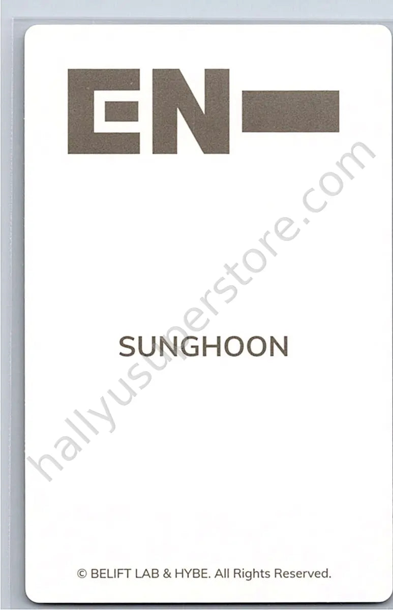 ENHYPEN - Sunghoon - ENHYPEN - Ni-ki - Official Light Stick Ver. 2 Other lightstick photocard set