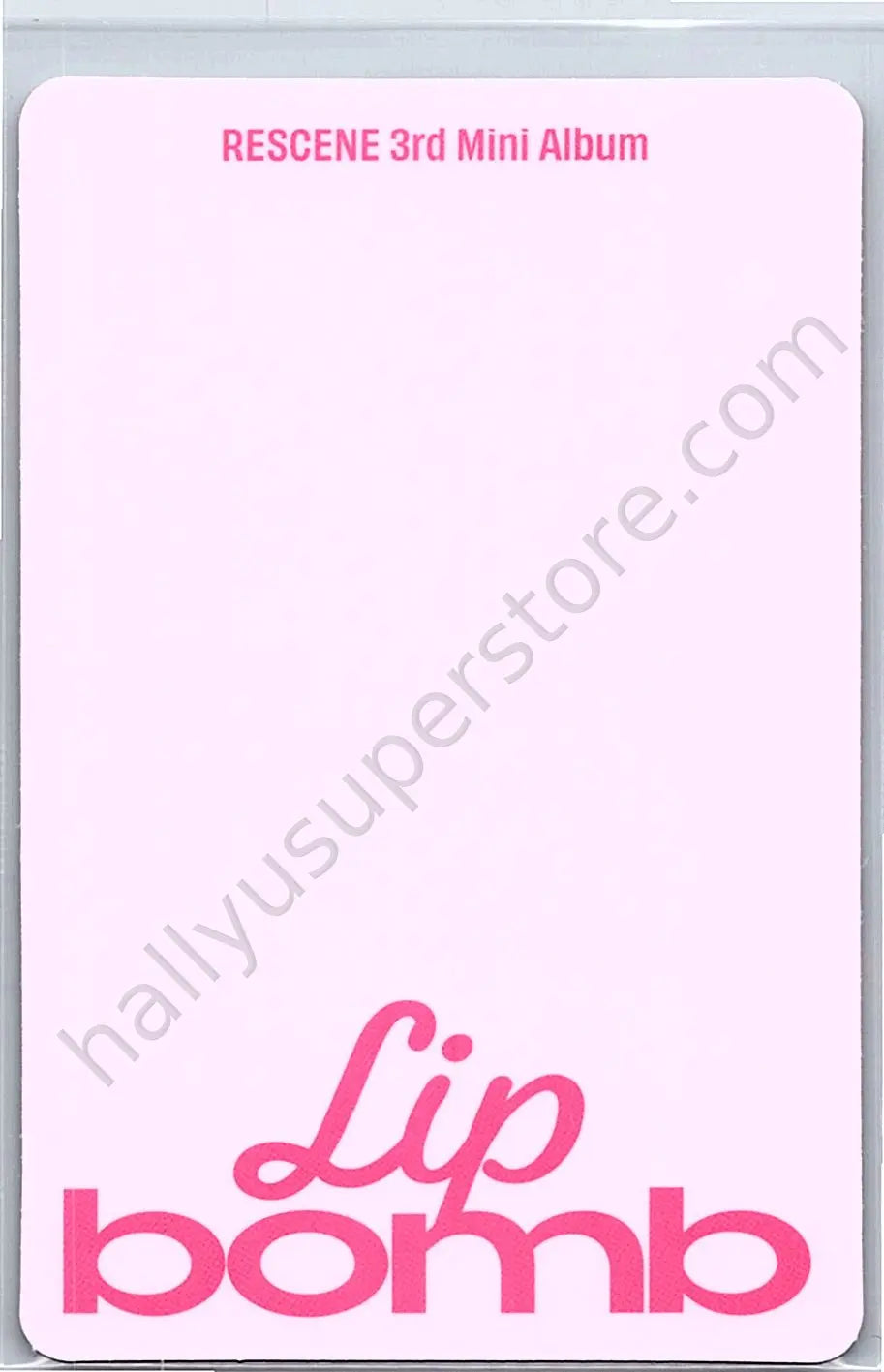 RESCENE - Liv - lip bomb album photocard qr version tint version