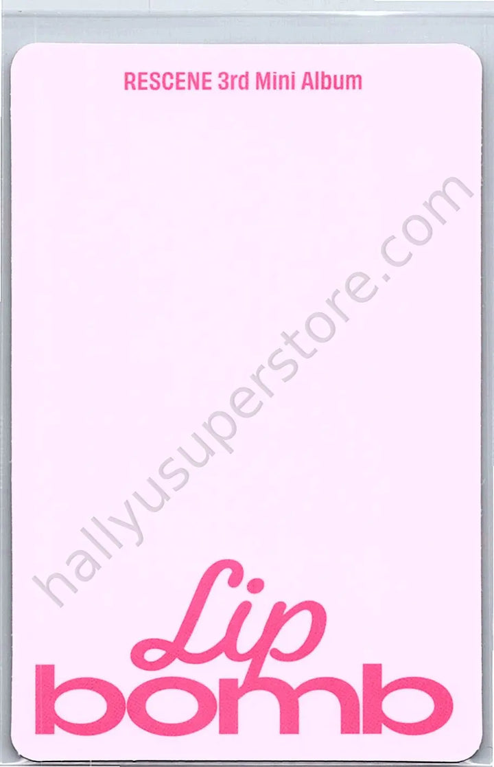 RESCENE - Liv - lip bomb album photocard qr version tint version