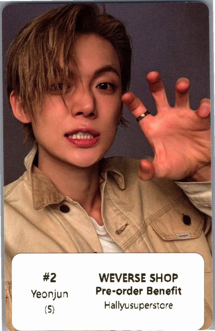 YEONJUN "NO LABELS: PART 02" - Weverse Shop Pre-Order Benefit Photocard, Photo Magnet [26.07.16]