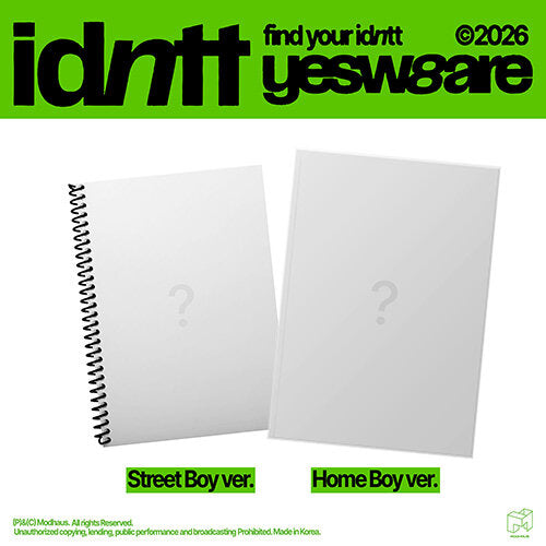 **[Pre-Order] Idntt - "yesweare" [Street Boy / Home Boy ver.]