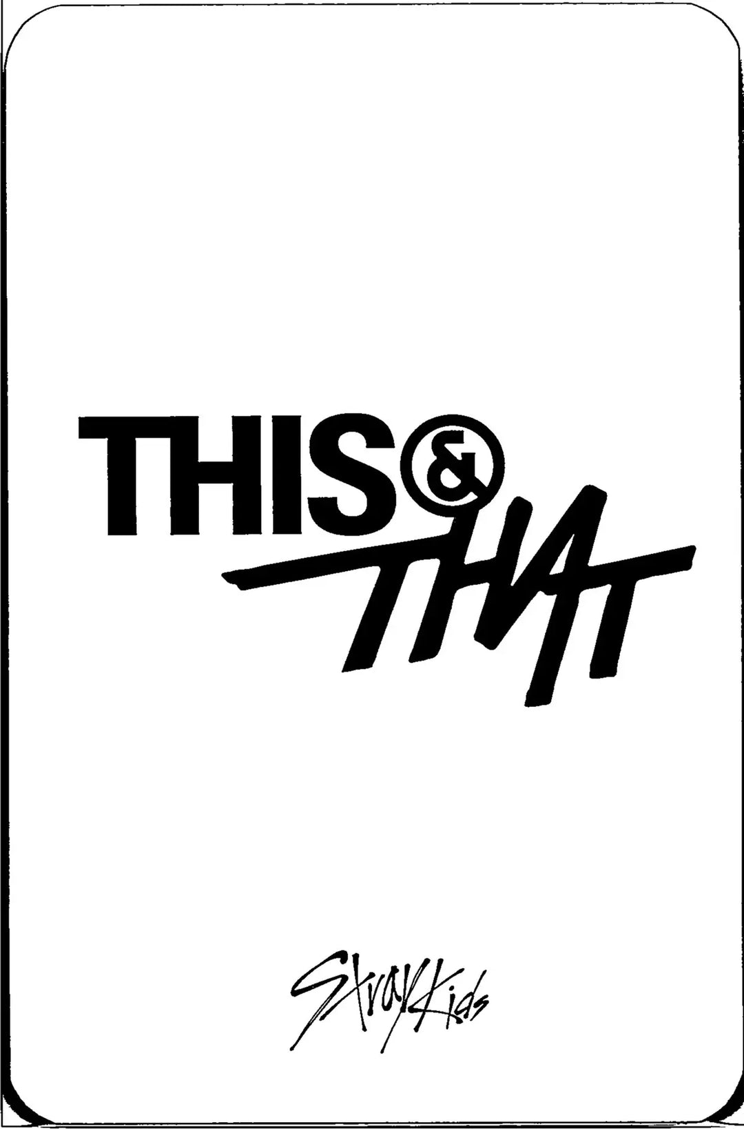 Stray Kids "THIS &amp; THAT" - Music Korea Pre-Order Benefit Photocard [26.08.11]