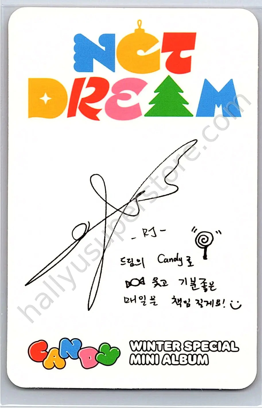 NCT DREAM - Renjun - Candy album photocard smini version