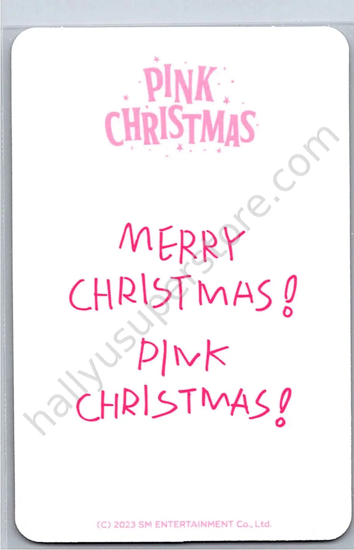 RIIZE  - Eunseok - 2023 Pink Christmas merch photocard trading card