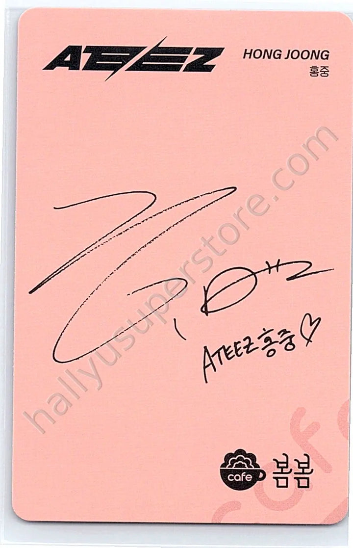 ATEEZ - Hongjoong - Café BomBom × ATEEZ brand collaboration cafe event offline