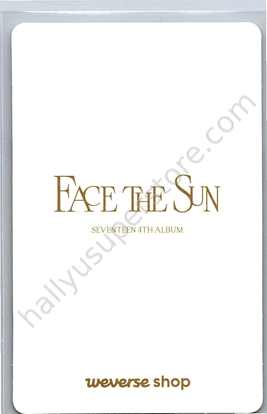 SEVENTEEN - Wonwoo - Face the Sun pob (pre-order benefit) weverse