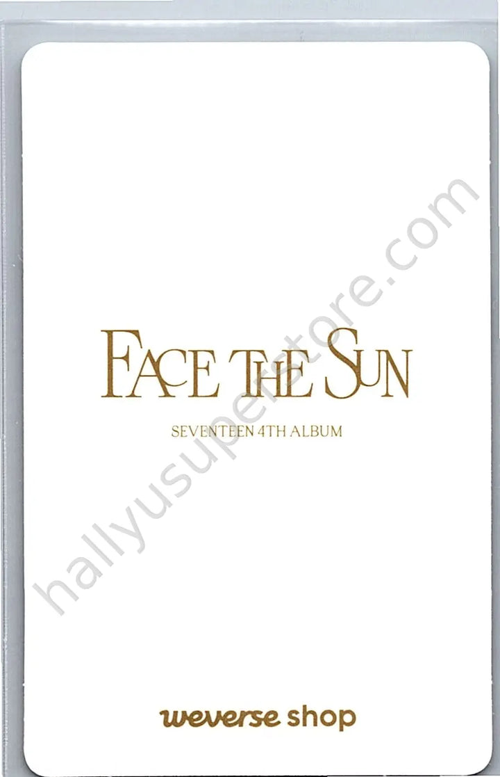 SEVENTEEN - Wonwoo - Face the Sun pob (pre-order benefit) weverse global shop (wvg)