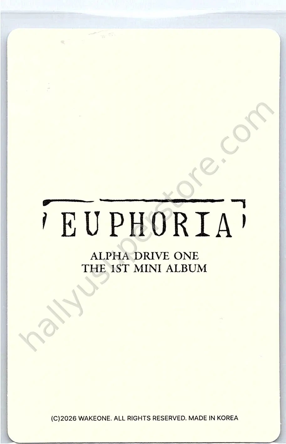ALPHA DRIVE ONE - Sanghyeon - EUPHORIA merch photocard star road version trading card