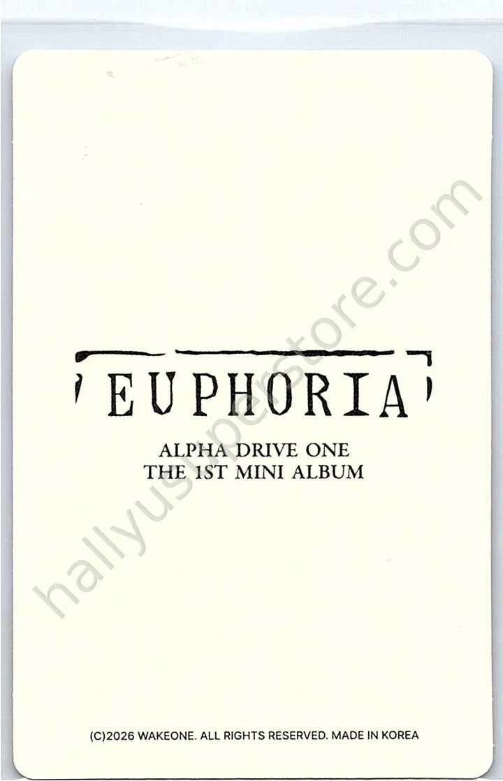 ALPHA DRIVE ONE - Sanghyeon - EUPHORIA merch photocard star road version trading card