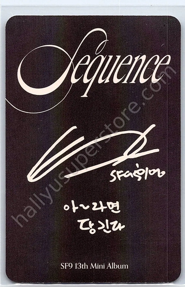 SF9 - Hwiyoung - Sequence album photocard fearless version