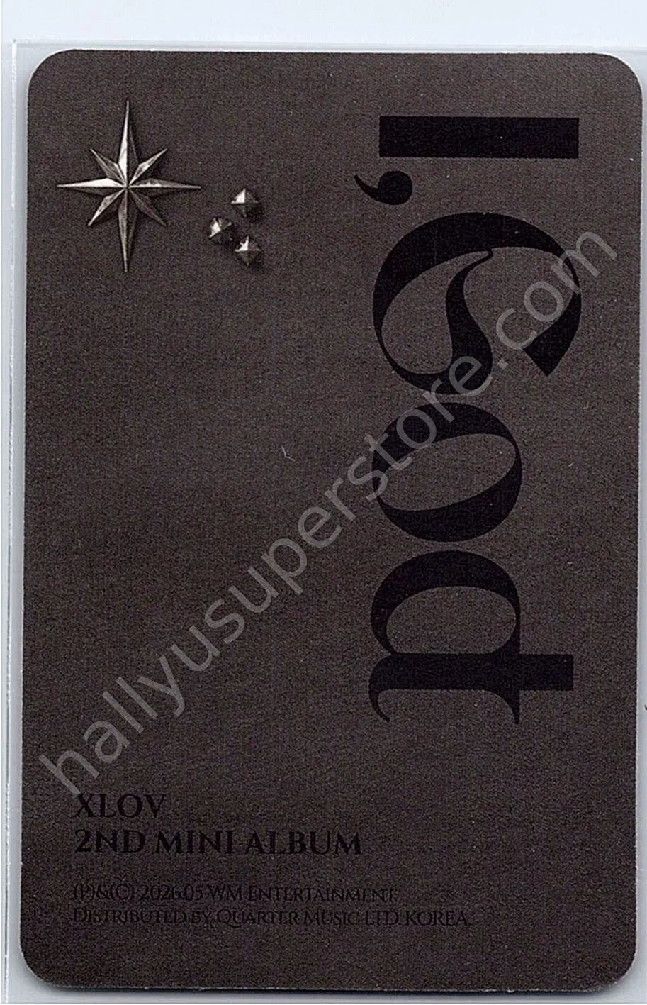 XLOV - Wumuti - I, God album photocard D version