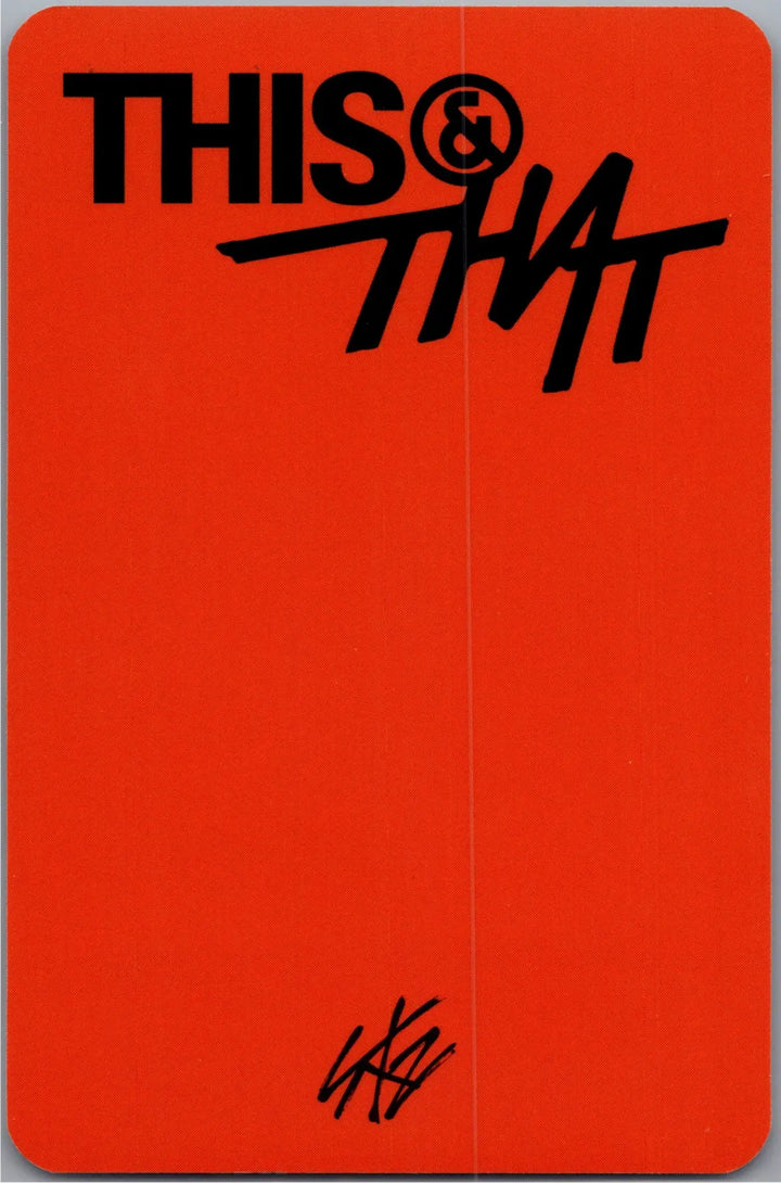 Stray Kids "THIS &amp; THAT" - Music Plant Pre-Order Benefit Photocard [26.08.18]