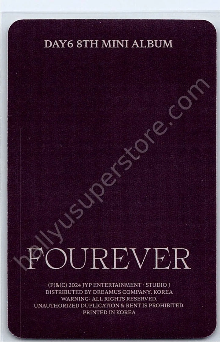 DAY6  - Sungjin - Fourever album photocard black version nemo version platform version