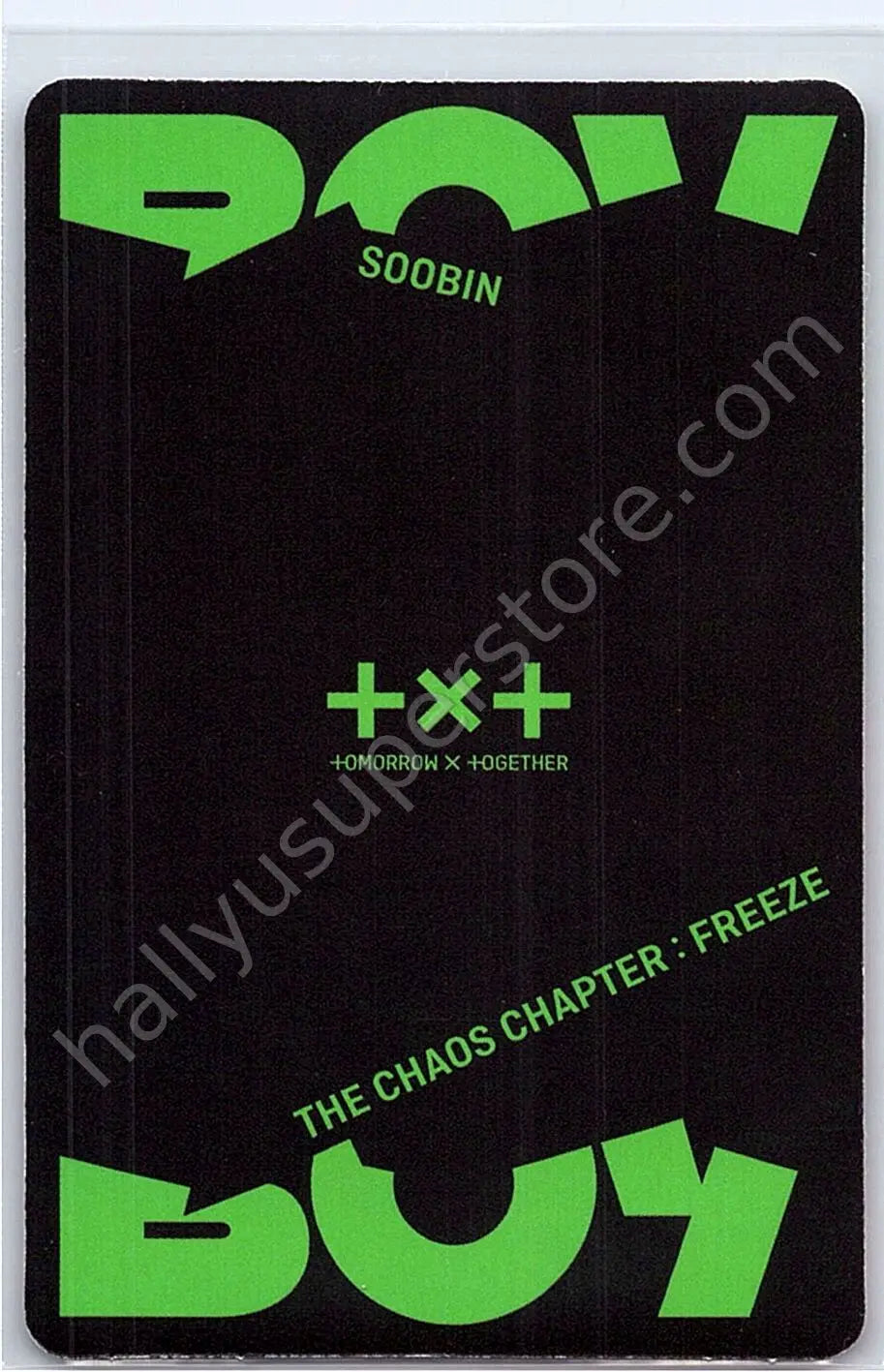 TOMORROW X TOGETHER - Soobin - The Chaos Chapter: FREEZE album photocard boy version
