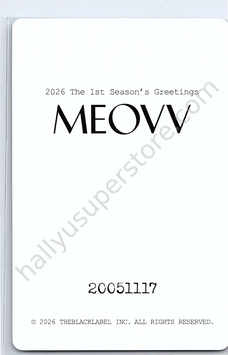 MEOVV - Anna - 2026 Season’s Greetings season&