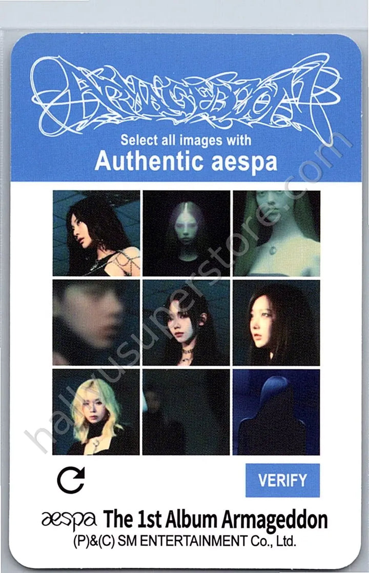 aespa - Giselle - Armageddon album photocard B version zine version