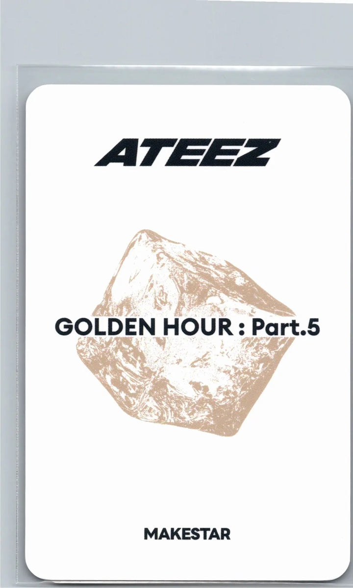 ATEEZ "GOLDEN HOUR : Part.5" - Makestar Lucky Draw Event Photocard [26.06.26]