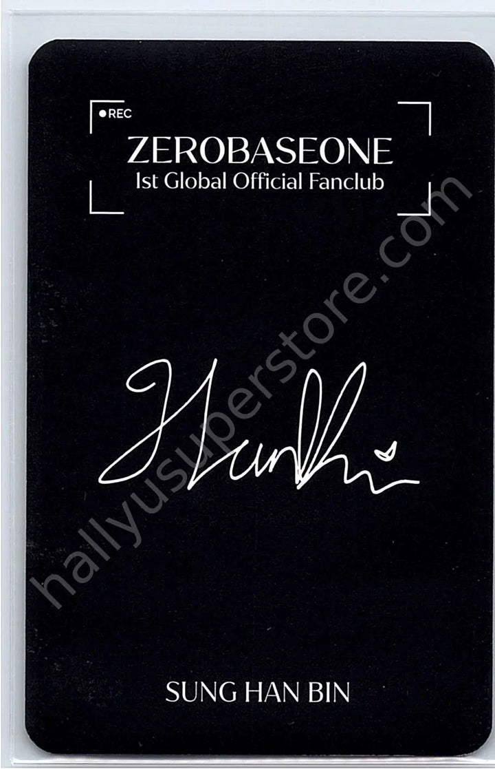 ZEROBASEONE - Hanbin - 1st Global Official Fanclub fanclub photocard set