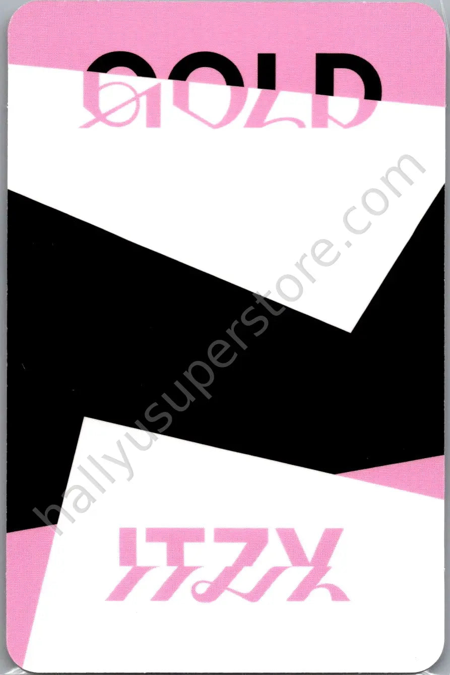 ITZY - Chaeryeong - GOLD album photocard standard version