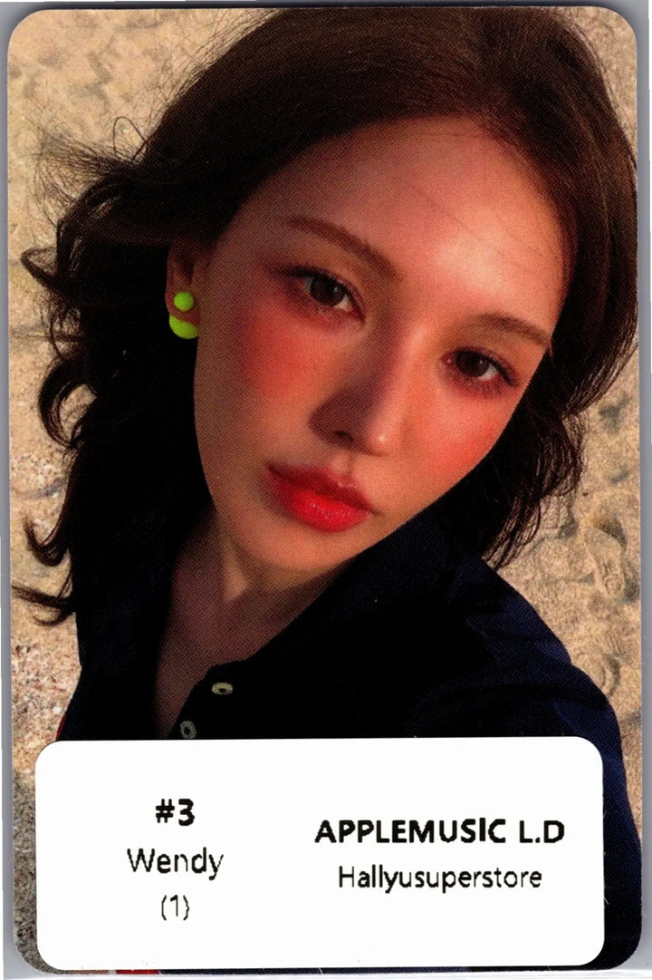 Red Velvet "Velvet Summer" - Apple Music Lucky Draw Event Photocard (Big Wave Ver.) [26.08.12]