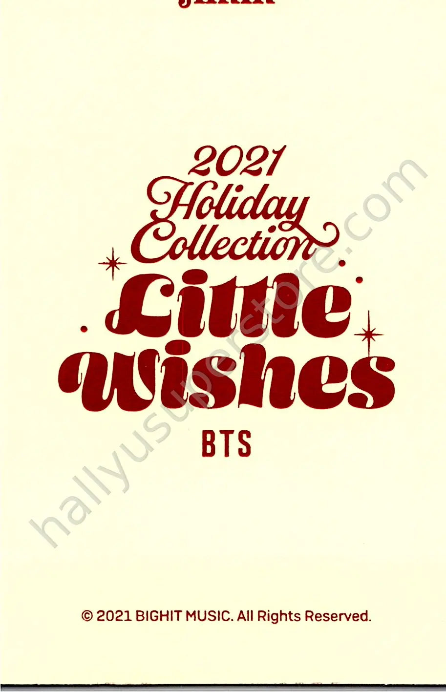 BTS - Jimin - Little Wishes mini photocard special gift version 7