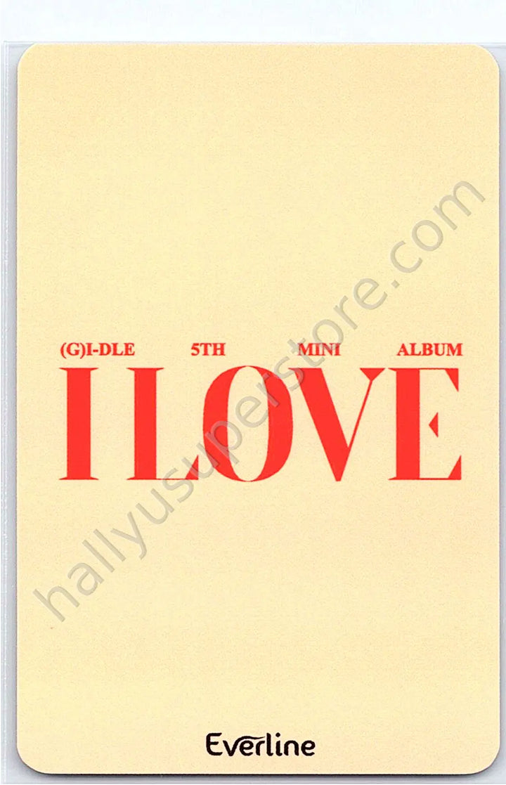 i-dle - Yuqi - I Love everline lucky draw (LD) round 1