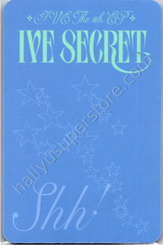 IVE - Leeseo - IVE SECRET album photocard shh! version