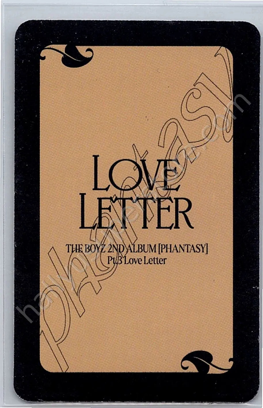 THE BOYZ - Kevin - Phantasy Pt. 3: Love Letter album photocard non-random platform version write version
