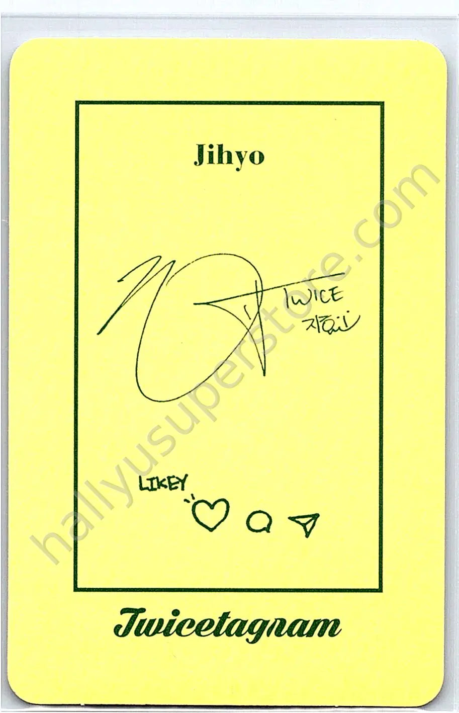 TWICE - Jihyo - Twicetagram album photocard