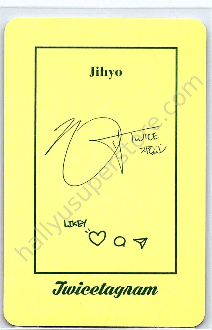 TWICE - Jihyo - Twicetagram album photocard
