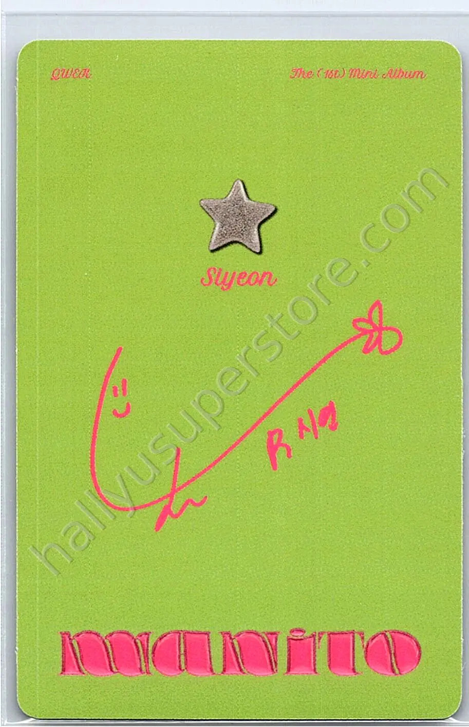 QWER - Siyeon - Manito album photocard friend version