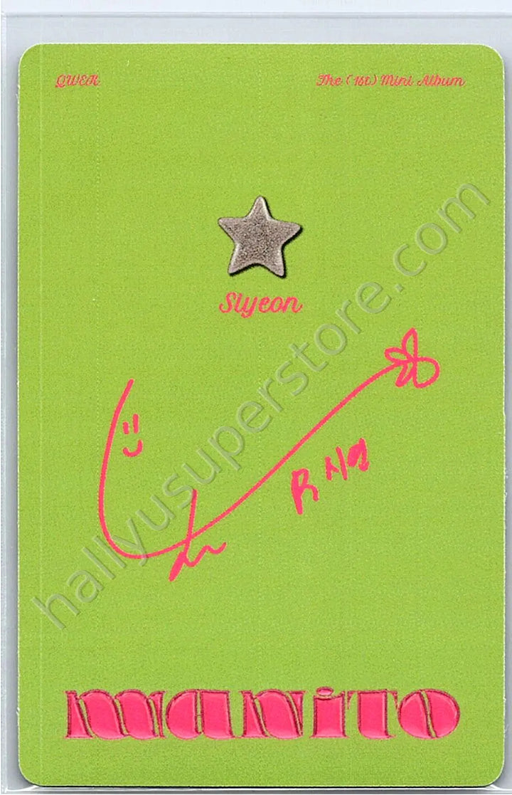 QWER - Siyeon - Manito album photocard friend version