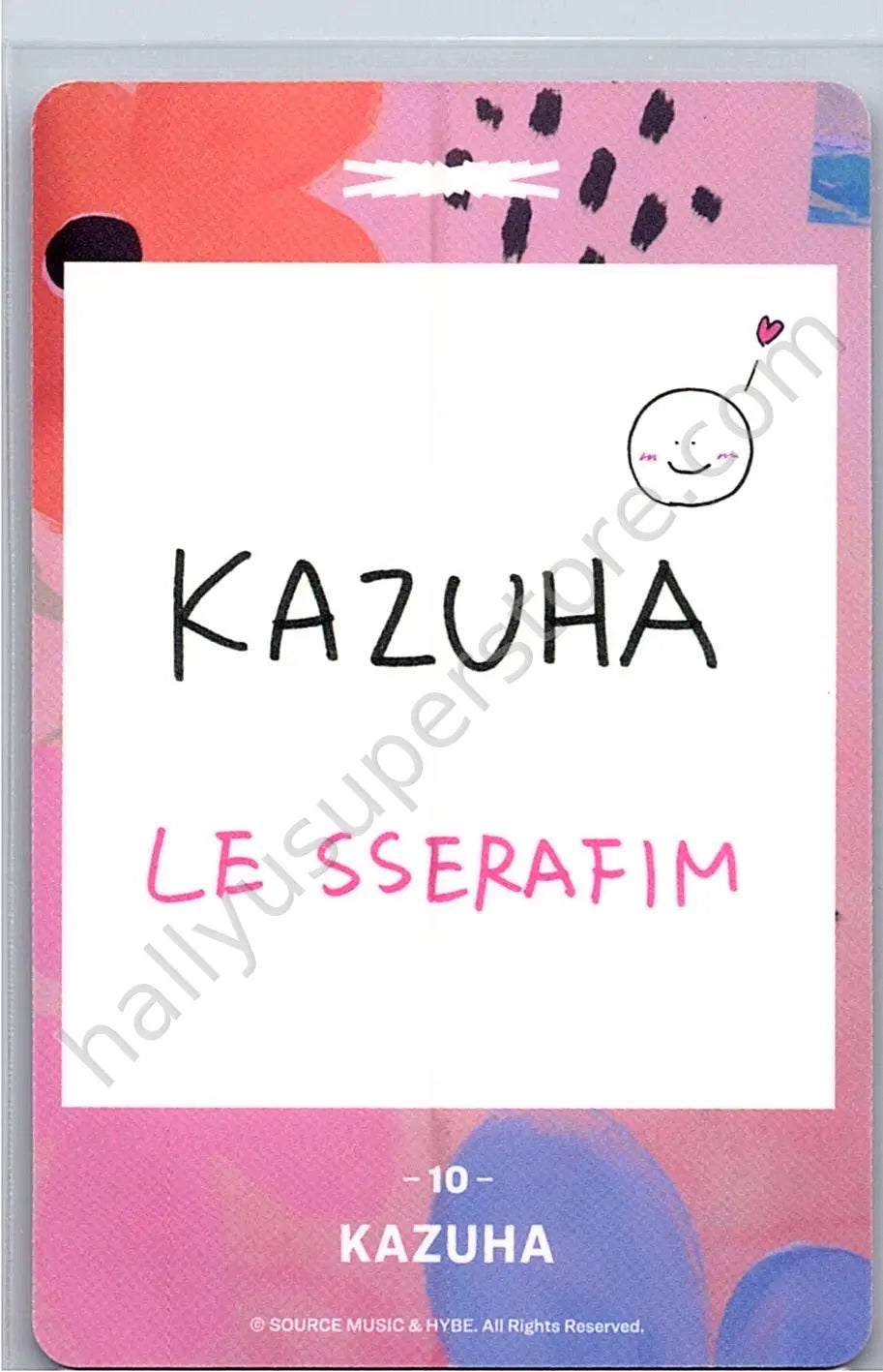 LE SSERAFIM - Kazuha - LE SSERAFIM - Kazuha - FEARLESS (Japanese Ver.) Album merch trading card
