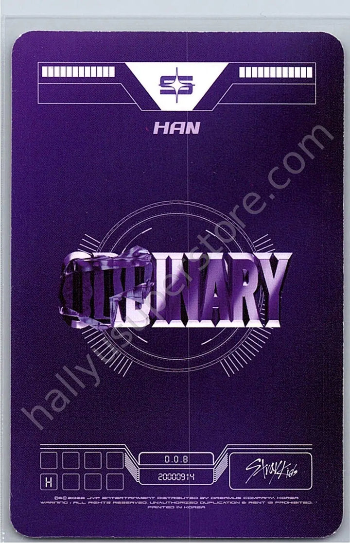 Stray Kids - HAN - Oddinary album photocard jewel case version