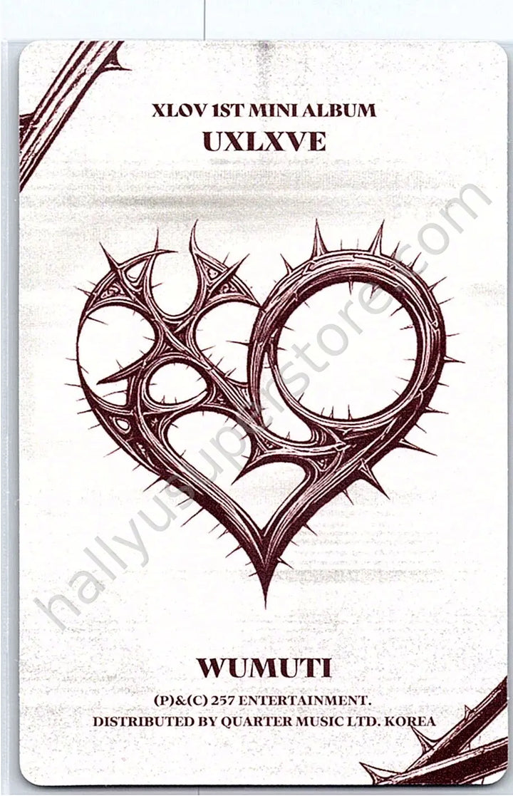 XLOV - Wumuti - UXLXVE album photocard N version