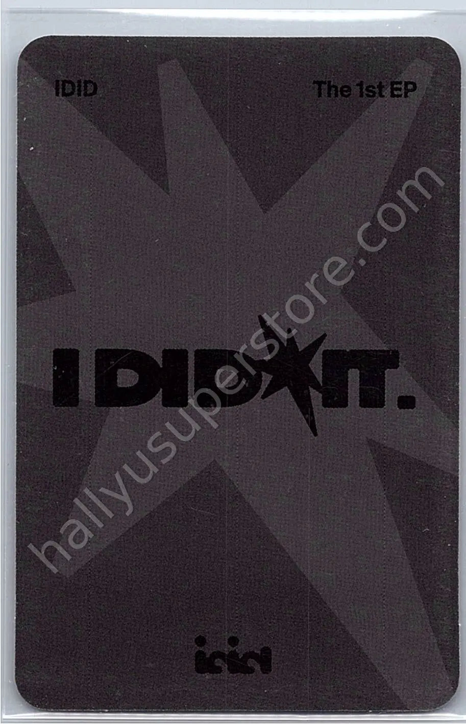 IDID - Minjae - I did it. album photocard