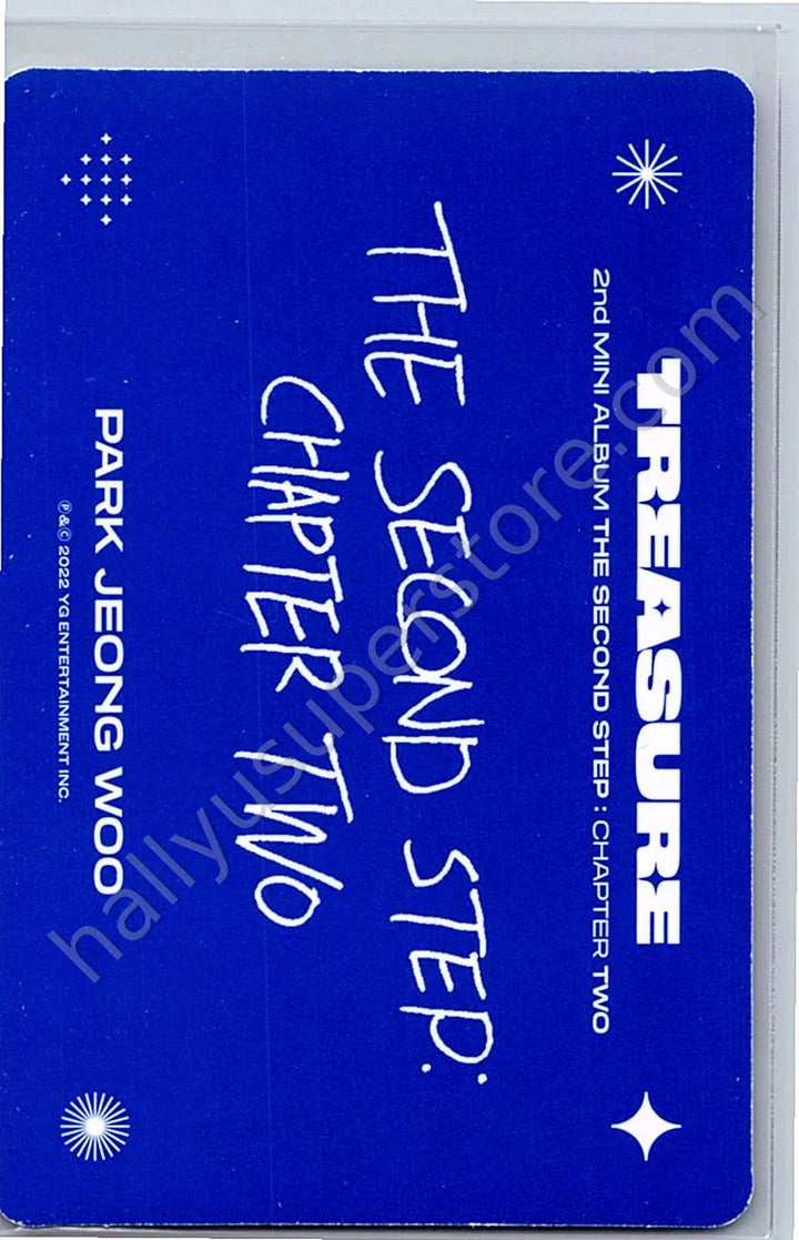 TREASURE - Park Jeongwoo - THE SECOND STEP : CHAPTER TWO album photocard deep blue version