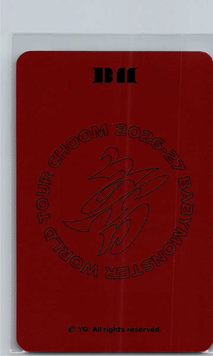 BABYMONSTER -"2026-27 BABYMONSTER WORLD TOUR" [CHOOM] Pop-Up Store Random Trading Photocard (1) [26.06.22]