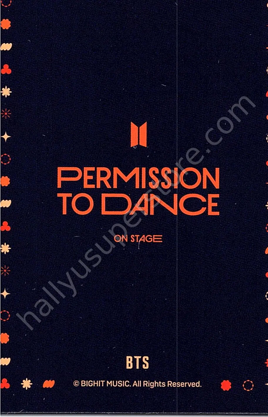 BTS - Unit - PERMISSION TO DANCE ON STAGE - Mini Photo Card