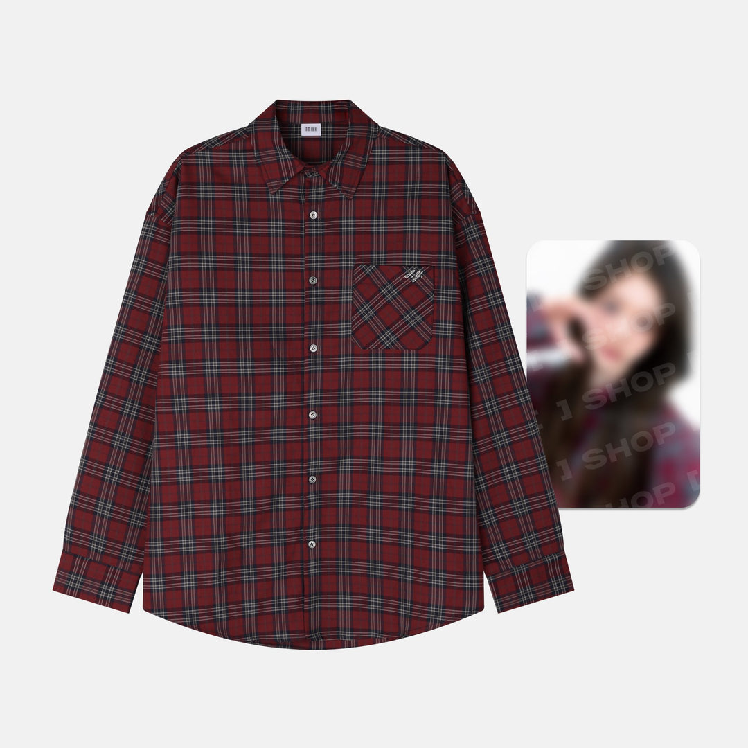 [NMIXX] SULLYOON PLAID SHIRTS - Artist Label : NMIXX Edition