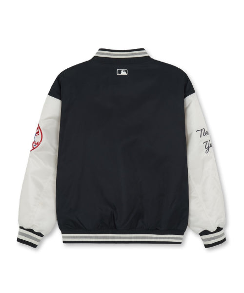Signature Nylon Varsity Jacket NY (Black)