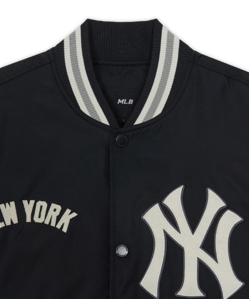 Signature Nylon Varsity Jacket NY (Black)